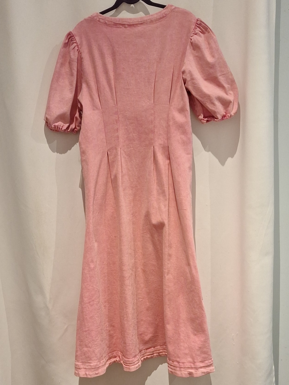 Hyacinth House Tuckernut Madeline Pink Denim Midi Dress - Picture 10 of 14